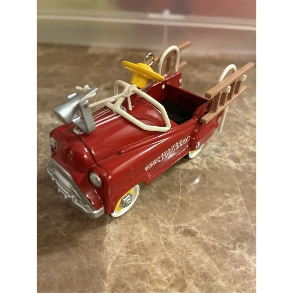 Hallmark 995 Murray Fire Truck Kiddie Car Classic Ornament &Box QX5027 1